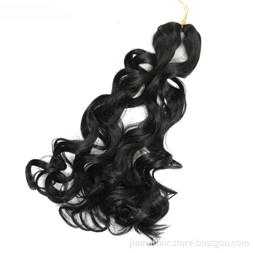 ocean wave braiding hair 20 inch wavy synthetic crochet hair french curly braids extensions blonde crochet hair french curl